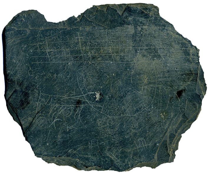 6th century musical notes etched on schism plaque